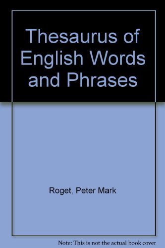 thesaurus of english words and phrases