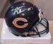 Brian Urlacher Hand Signed Autographed Chicago Bears Riddell Mini Helmet w/ Photo of Signing