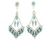 Jewelry : Beautiful! By Artist Dave Pincion-Sterling-silver Zuni Tear Drop shape cluster dangle-earrings
