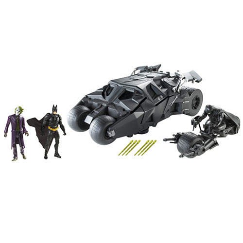 The Dark Knight Stealth Launch Batmobile with 2 Figures Toy