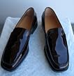 Tod's Women Driver Loafers Shoes 9.5 39.5 Wine Patent