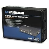 MANHATTAN 1.5/12/480 Mbps 13-Port Hi-Speed USB 2.0 Desktop Hub (161022)