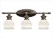 Kichler 40012OLZ Smithsonian Collection by Kichler Renwick Three Light Bath Fixture in Oiled Bronze Image