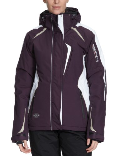 Northland Damen Ski-Jacke Long Sleeve Xen Lissa, plum/white, 40, 02-04667