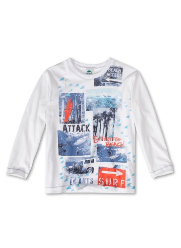 Sanetta Jungen Langarmshirt 134826, Gr. 140, Wei&szlig; (10) Preisvergleich