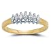 10k Choice of White or Yellow Gold Seven-Stone Marquise Diamond Band (1/4 cttw, I-J Color, I2-I3 Clarity)