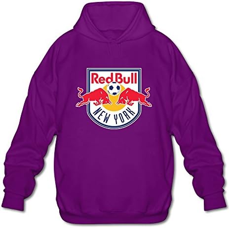 Koala Men's MLS New York Red Bulls Logo Sweatshirt Hoodies Purple Size XL
