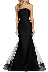 Tiered Satin/Tulle 2015 Mermaid Evening Dress/Prom Dress 