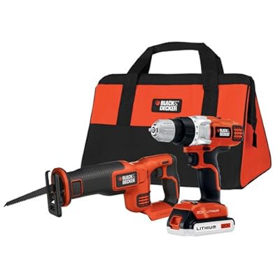 Black & Decker BDCD220RS 20-Volt MAX Lithium-Ion Drill/Driver and Saw Kit