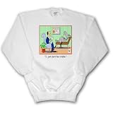 Londons Times Funny Medicine Cartoons - Horse At Shrink - Sweatshirts