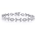 14K WG 1.00 Carat Diamond Flower Bracelet - 7.5