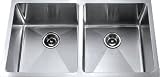 Kraus 33 inches Undermount 50/50 Double Bowl 16 gauge Stainless Steel Kitchen Sink