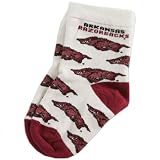 Arkansas Razorbacks White (903) Infant Bootie Socks