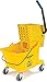 Carlisle 3690804 Commercial Mop Bucket with Side Press Wringer, 26 Quart Capacity, Yellow