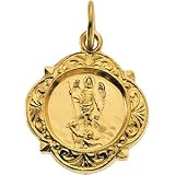 14K Yellow Gold St. Raphael Medal