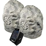 Cables To Go SPK-ROCK-DUO2 900MHz Wireless Rock Speaker Bundle with Dual Power Transmitter (Granite)