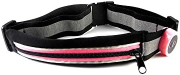 LED Reflective Belt By VANPLUS, Safety Belt Fully Adjustable outdoor sports.Can change battery .(Pink)