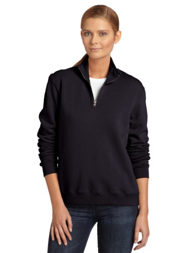 Mod-O-Doc Women's Terry Half Zip Zunnel Top, Twilight, Large On Sale