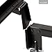 MALOUF Steelock Bed Frame, Cal King, Black