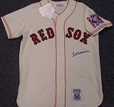 Ted Williams Autographed/Hand Signed Mitchell & Ness 1939 Boston Red Sox Jersey JSA #B78442