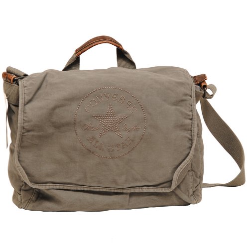 Converse Tasche Vintage Patch Studs Shoulder, castlerock, 35x13x30 cm Preisvergleich