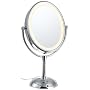 Conair BE51 Double Sided Oval Illuminated Mirror, 6 Inch, 7x/1x Magnification, Fog-Free Viewing