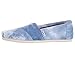 Toms Womens Classics Blue Tie-Dyed Slip-Ons