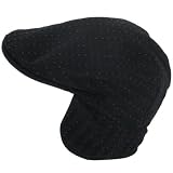 New Winter Sherpa Ear Flaps Ivy Driver Cabbie Hat Black Large Extra Large