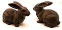Rust Rabbit Door Stop