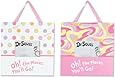 Trend Lab 2 Piece Dr.Seuss Frame Set, Oh! The Places You'll Go! Pink