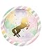 BirthdayExpress Unicorn Sparkle Dinner Plate Foil Stamp