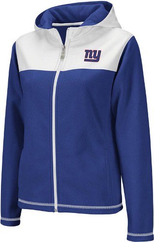 New York Giants Womens Reebok Hooded Fleece Full Zip Jacket - S