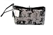 Coach Signature Carriage Black/White Wristlet Bag 43630