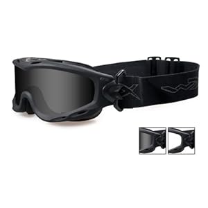 Wiley X Nerve Sunglasses, Smoke Grey/Clear, Matte Black