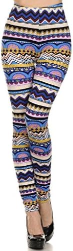 WHITE APPAREL Women's Seamless Full Length Printed Leggings One Size (Various Styles)