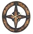 Hen-Feathers Baxter Sundial Clock - Copper