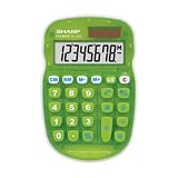 Sharp Electronics ELS20BGR Translucent 3 key memory Youth Calculator-Green