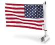 Pro Pad Sissy Bar Square Mount With 6"x9" USA Flag RFM-SQSB
