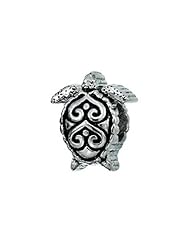 Zable (tm) Filigree Turtle Pandora Compatible Bead / Charm in 925 Sterling Silver