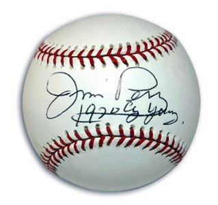 Jim Perry Signed Major League Baseball - 1970 Cy Young