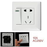 3 Pin AU Outlet 2 Pin US EU Socket Switch Wall Switch Plate