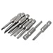uxcell 10 Pcs 50mm Length Magnetic 4mm Width Slotted Tip Screwdriver Bits