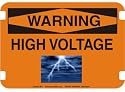 10 x 14 Photo Realistic Warning Signs- High Voltage
