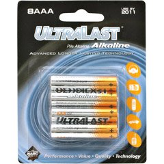 ULTRALAST ULA8AAA Aaa Alkaline Batteries