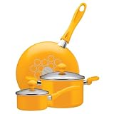 SilverStone2 East Main 5-Piece Cookware Set, Banana