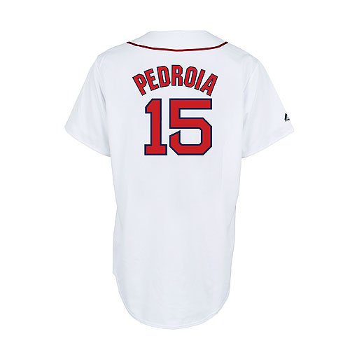 MLB Dustin Pedroia Boston Red Sox Replica Home Jersey (X-Large)