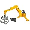 Bruder 02301 - Heckbagger mit Greifer, Ma�stab 1:16