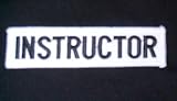 INSTRUCTOR Embroidered Patch