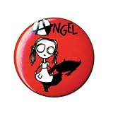 David & Goliath - Eve L Angel Pin Button