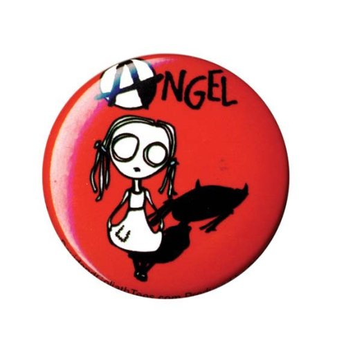 David & Goliath - Eve L Angel Pin Button